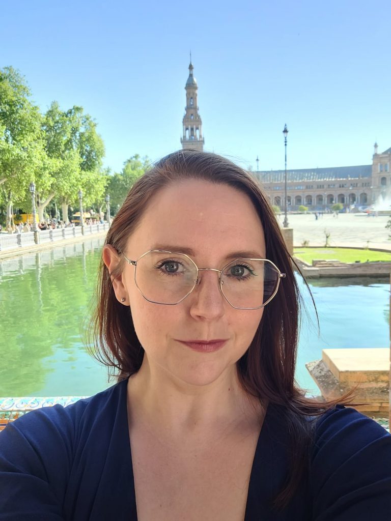 A photograph of the English teacher
